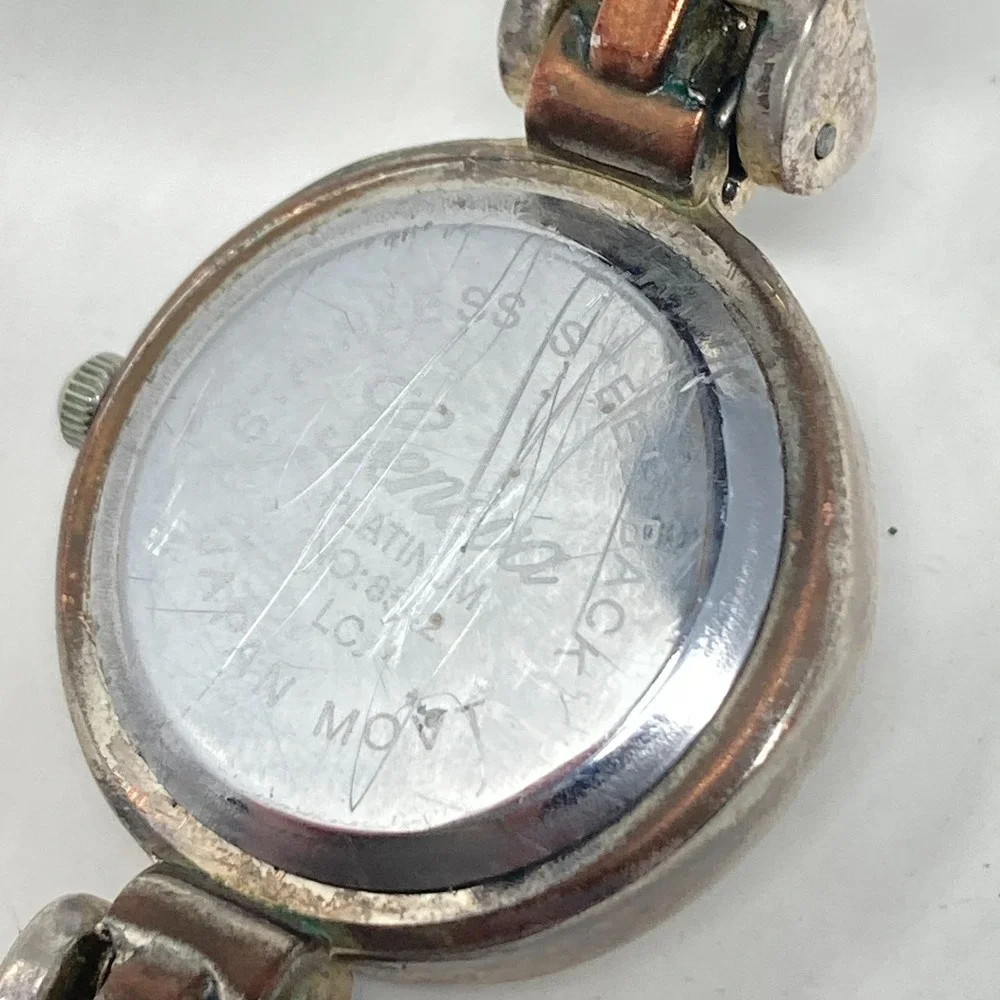 Geneva Womens Watch 27mm Faith Christian Hope Silver Tone Cuff New Battery 6.25